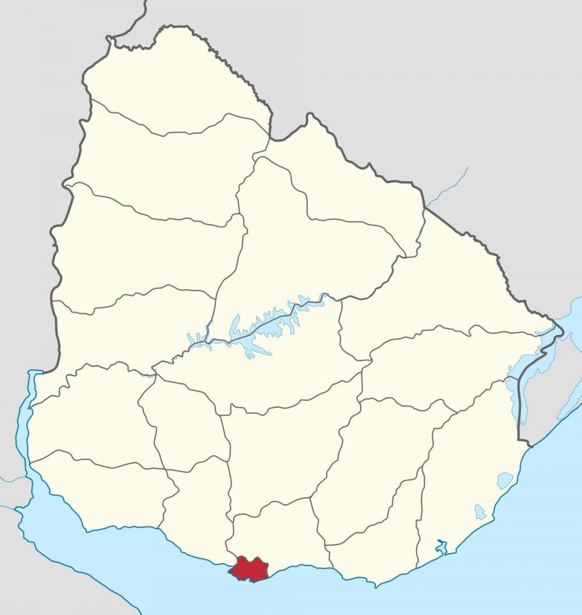 Peta dari Uruguay garis besar